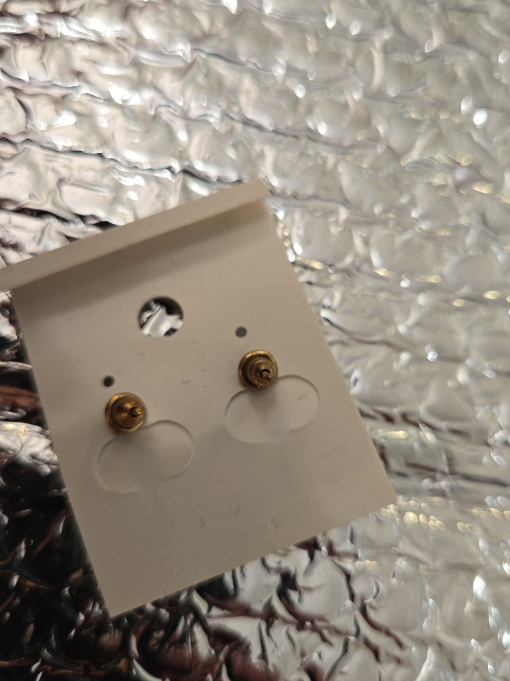 Fashion Jewelry Gold-Tone Teardrop Earrings with Lavender/ Pinkand Black Accents - Picture 3 of 5